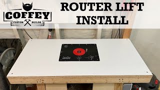 JESSEM MAST-R-LIFT II ROUTER LIFT INSTALL // WOODWORKING // HOW TO // DIY