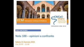 FAD Sincrona ECM "Nota 100 - opinioni a confronto" - OMCeOMI