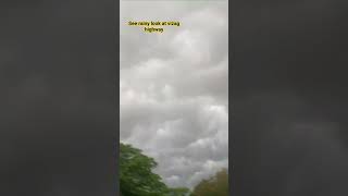 see rany look at vizag highway #clouds #rainy #vizag