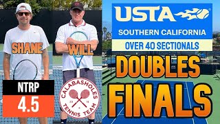 USTA Over 40 Sectionals Championships - NTRP 4.5 Doubles Match Featuring the Team of Will and Shane