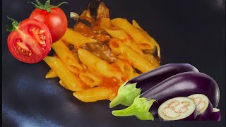 Testoviny s lilkem a rajcaty/ Penne alle melanzane