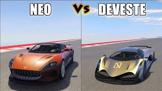 VYSSER NEO VS DEVESTE EIGHT SPEED TEST DRAG RACE - GTA 5 Online