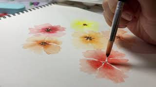 LOOSE FLOWERS | WATERCOLOR PAINTING