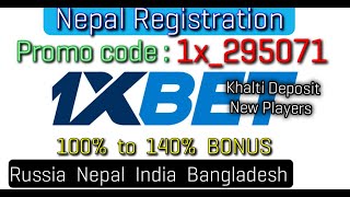 1xbet Nepal New Player #Deposit from khalti to 1xbet or Join Telegram ||  Promo code :-    1x_295071