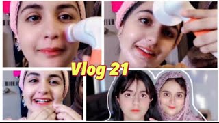 Eid Makeup Facial for teenager /Facial Massager At Home /11 in 1 Face Massager / vlog 21