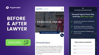 Before and After: Personal Injury Landing Page