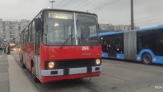 🔴 80 ➤ Örs vezér tér M+H ◄► Keleti pályaudvar M | Ikarus 280 GVM {T0266}