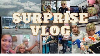 Surprise Vlog | Moving To Netherlands | Airplane Vlog | Travel Vlog | Family Vlog | Ekam Fateh Vlogs