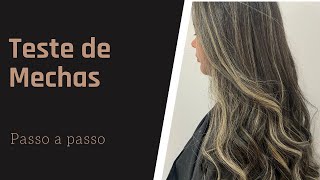 Como fazer teste de mechas no papel