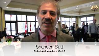 Counsellor Butt 2018 Interview at the Ajax/ Pickering Board of Trade Annual Breakfast