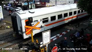 KA Commuter Line Penataran Surabaya Kota Blitar Via Malang Berangkat Stasiun Blimbing