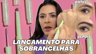 Testando NOVO Lápis de Sobrancelhas 2 em 1 + Gel Fixador Melu Ruby Rose - LANÇAMENTO | Make com Lari