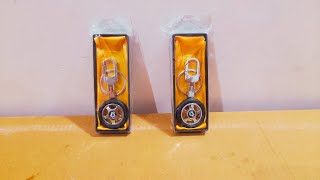 Unboxing and Review of Spinning Tyre Rotary Wheel Locking Metal Keychain