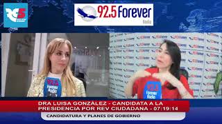 #LuisaEnMedios | Entrevista a Luisa González en Radio Forever 92.5 FM.