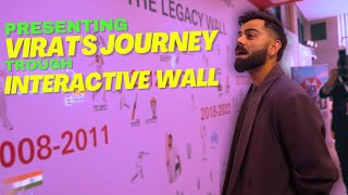 Celebrating the remarkable cricket journey of King Kohli through Interactive wall #viratkohli #event