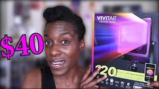 VIVITAR 120 LED STUDIO LIGHT | Unboxing, Setup, & Review