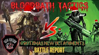 GROTZMAS LIVE BATTLE REPORT | New 40k Detachments in Action! Adeptus Custodes vs Necrons