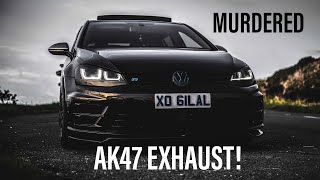 Walk around my MURDERED VW Golf R build! (Exhaust Sounds + Channel Intro)