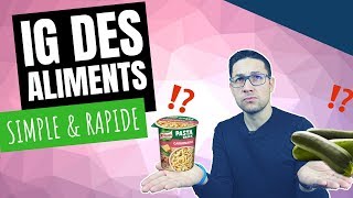 Comment connaître l'Index Glycémique d'un aliments RAPIDEMENT et sans tableau d'IG