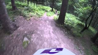 Piotrek Gaik i Michał Ziobro  trasa na VI Limanowa Downhill Challenge