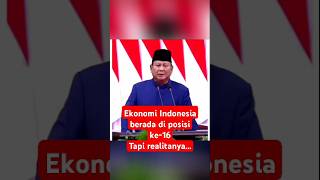 statistik ekonomi Indonesia bagus, tapi kok realitanya... #shorts #shortvideo