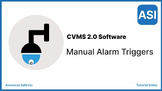 How to Use the Avycon CVMS Manual Alarm Triggers