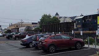 Massive CSX Freight train Barrels thru Old Orchard Beach, Maine!