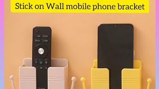 Stick on Wall mobile phone bracket mobile phone bracket artifact bedside mobile phone box mobile #3