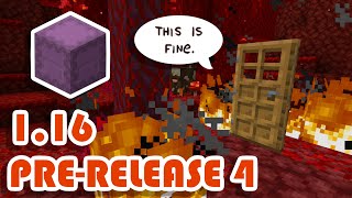 Don't Fight Fire With Fire! (Minecraft 1.16 Pre-Release 4)