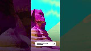 Asking AI for the Great Sphinx of Giza in the style of vaporwave. #ai #art #short