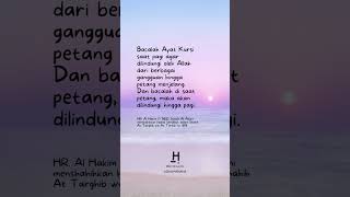 Baca Ayat Kursi Pagi dan Petang Agar Dilindungi Allah #Shorts #amalanharian #islam #muslim #doa