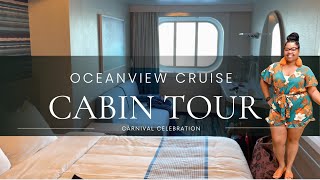 Full Detailed Room Tour of Ocean View Room 4385 on Carnival Celebration | Spacious & Luxurious!