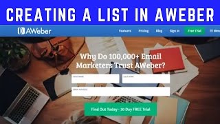 How To Create A List In Aweber