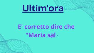 Obiezione teologica: "MARIA PUO' SALVARE" ?