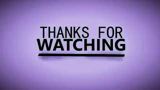 Thanks for watching  intro By Alimahonline