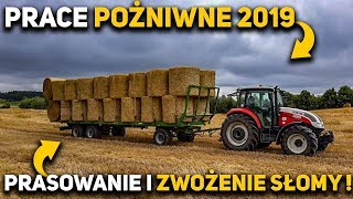 ☆Prace Pożniwne 2019☆Belowanie&Zwożenie Bel☆Steyr & Kubota☆w akcji☆