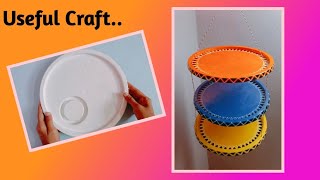 BEST REUSE IDEA! || Recycling of  Waste Plastic Bucket Lids #tpavaniartandcraftlover,bestoutofwaste