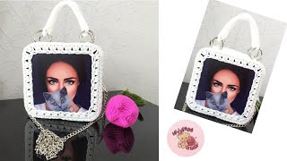 بالكروشيه شنطه بوش خشب/ sac en crochet / bolso de ganchillo / 钩针编织袋 / tığ işi çanta