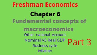 Freshman Economics(Chapter 6)Fundamental concepts of macroeconomics:Part 3(Afaan Oromoo,English)