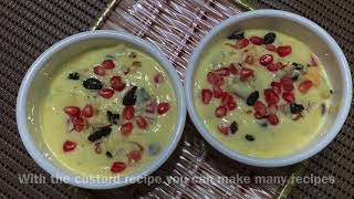 Custard recipe in 1 minute