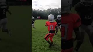 Watch Dylan’s String Stiff Arm!! #davidonthedaily #youtubeshorts #yt #8u #youthsports #popwarner