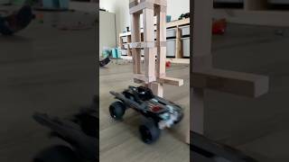 Monster Truck vs. Jenga Blocks Tower #jenga #lego #monstertruck