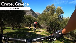 Mountain Biking, Crete , Greece - March2022