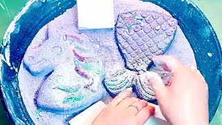 mystical unicorn and broken mermaid tail gym chalk crush in bucket of chalk dust💜✨ tired of purple?