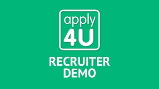 How to use Apply4U as a Recruiter