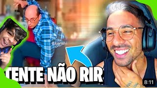 TENTE NÃO RIR NIVEL HARD PIUZINHO REAGINDO REACT // PAULIN REAGE