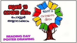 വായന ദിന പോസ്റ്ററുകൾ ❤️|  Reading Day poster's | vayana dinam poster June 19