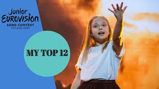 JESC 2020 | MY TOP 12