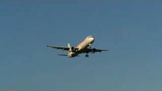 Iberia Airbus A321 bei Landung auf Mallorca