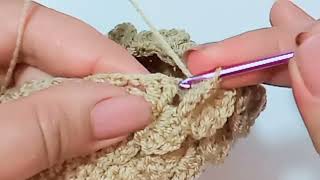 DIY Crocodile Stitch| Tutorial| how to crochet crocodile stitch| SakinArt